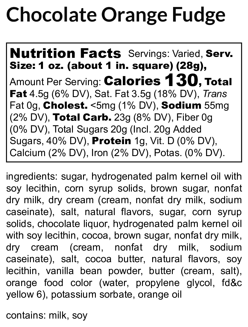 Chocolate Orange Fudge