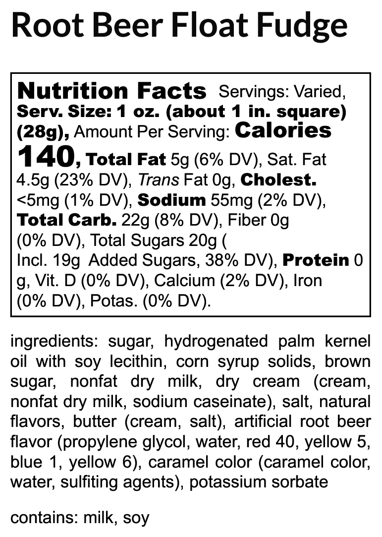 Root Beer Float Fudge