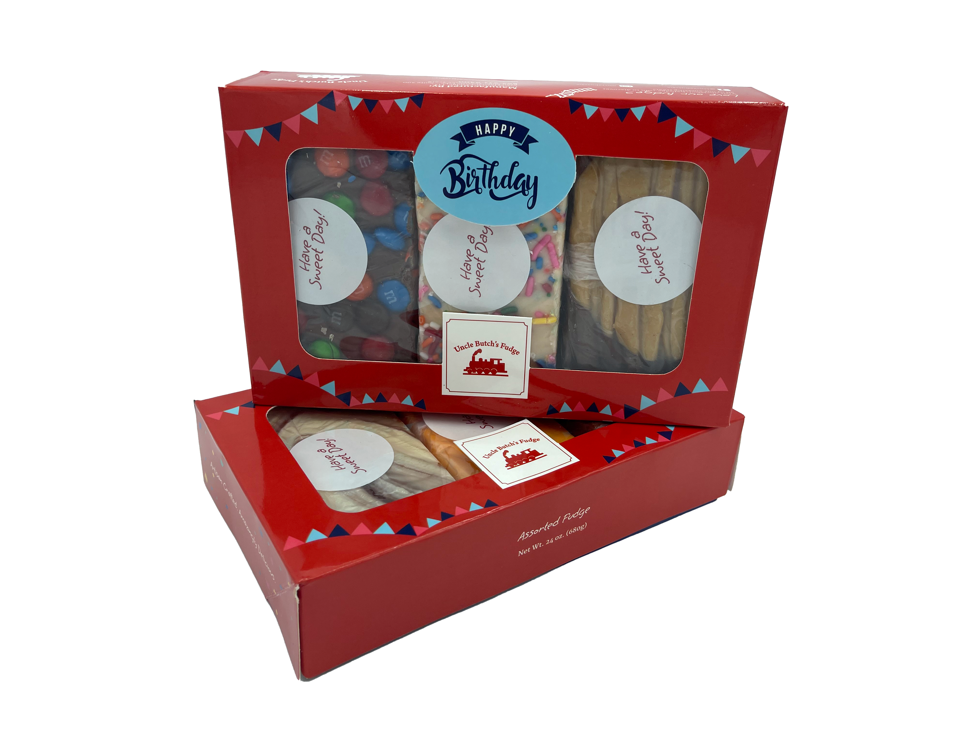 Reduced Sugar Fudge Gift Variety Box (3 piece - 24 oz)