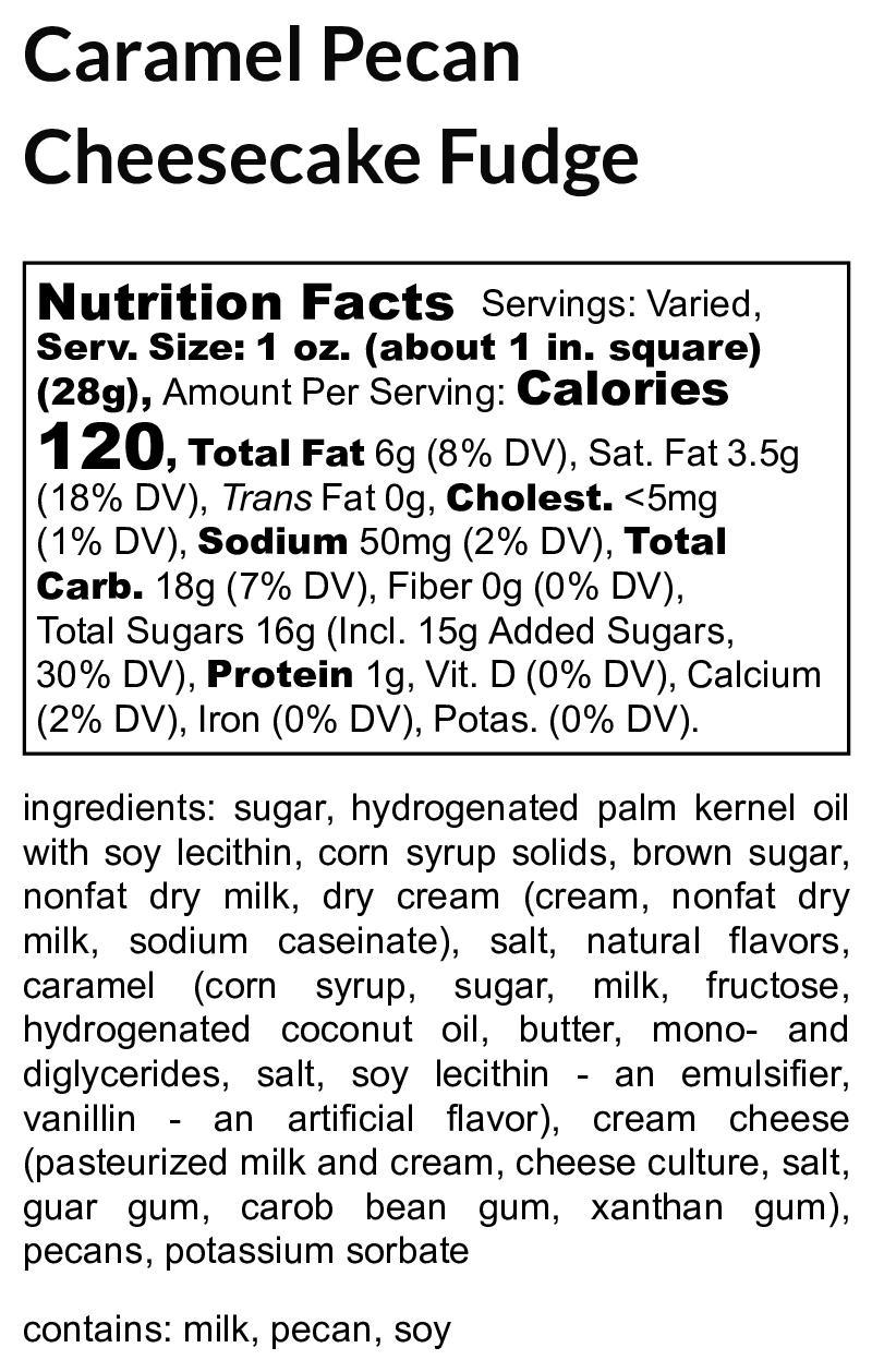 Caramel Pecan Cheesecake Fudge