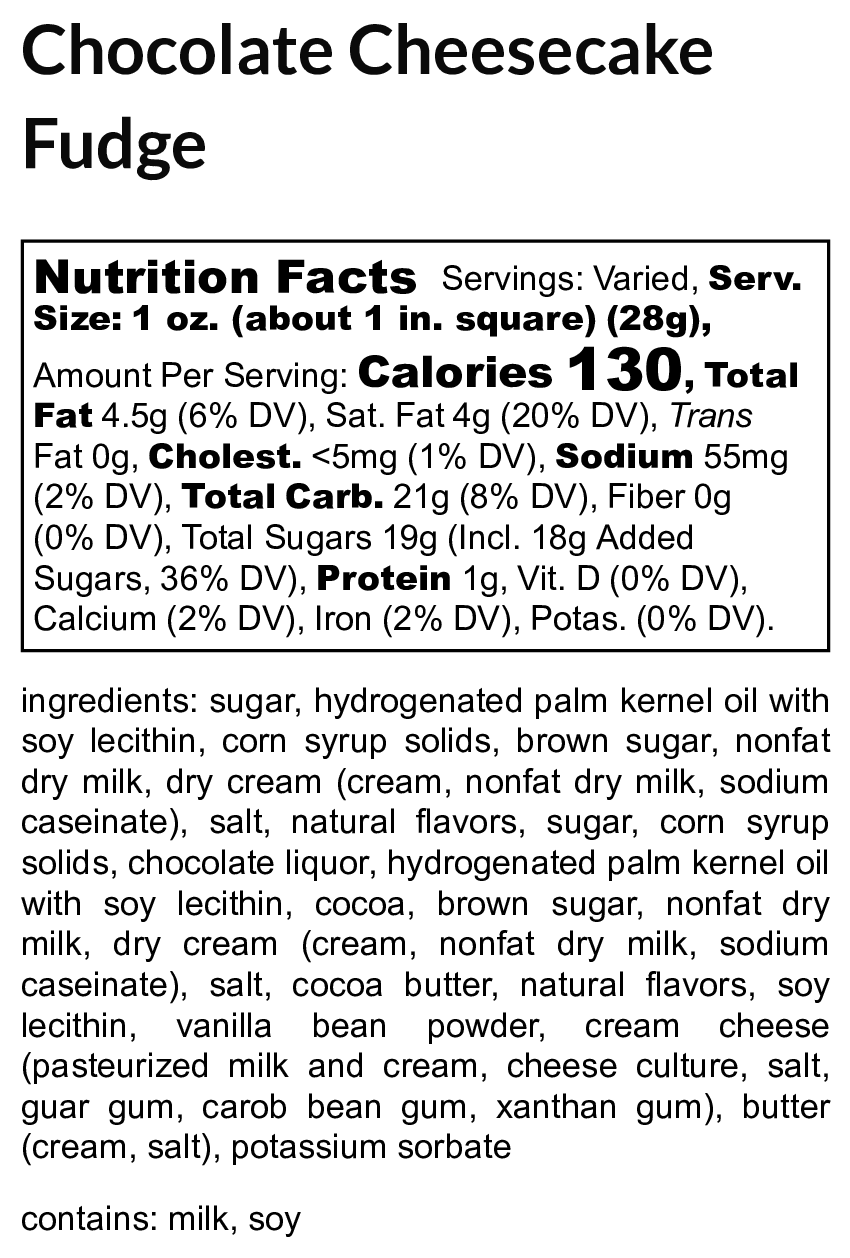 Chocolate Cheesecake Fudge