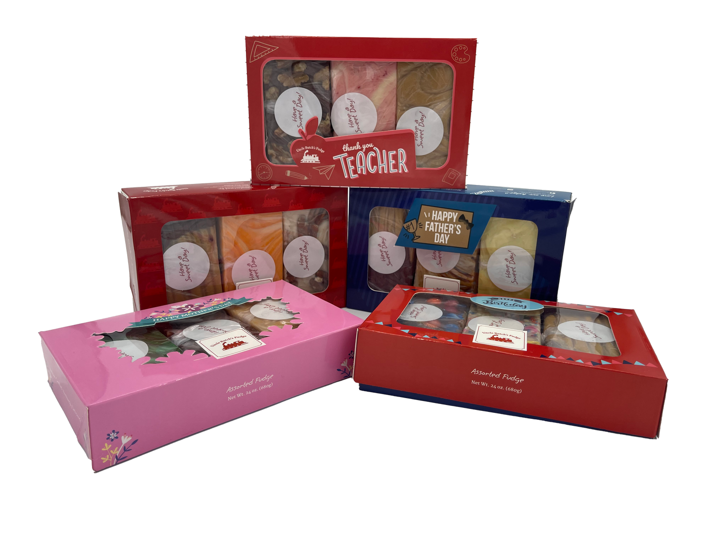 Sugar Free Fudge Gift Variety Box (3 piece - 24 oz)