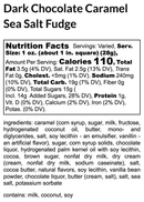 Dark Chocolate Sea Salt Caramel Fudge