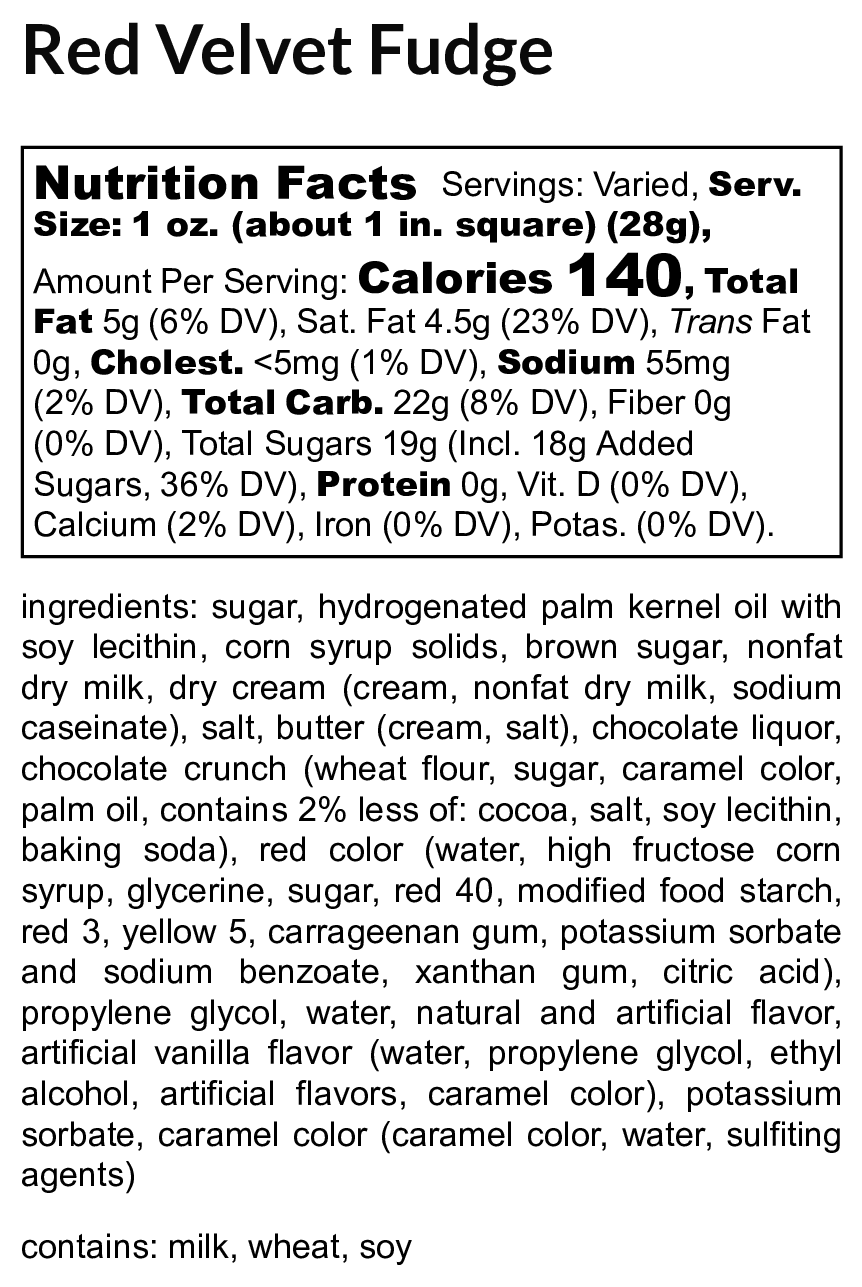 Red Velvet Fudge