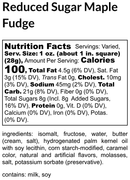 Reduced Sugar Maple Fudge
