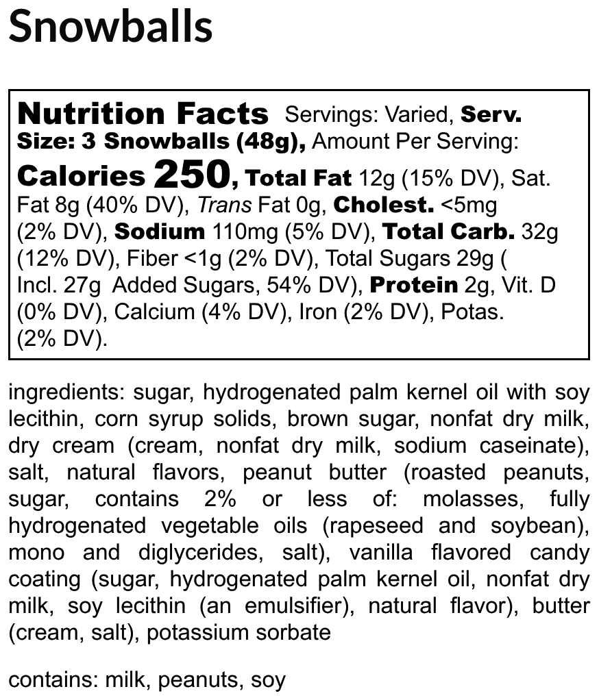 Buckeyes and Snowballs